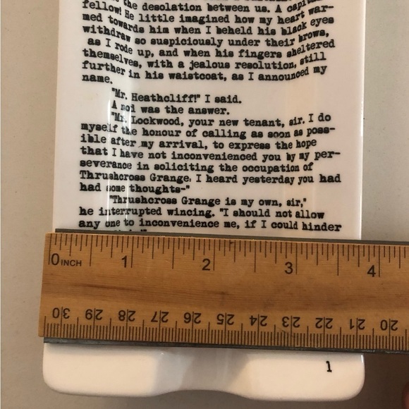 Emily Bronte-Wuthering Heights Spoon Rest~Trinket Dish - Picture 7 of 7